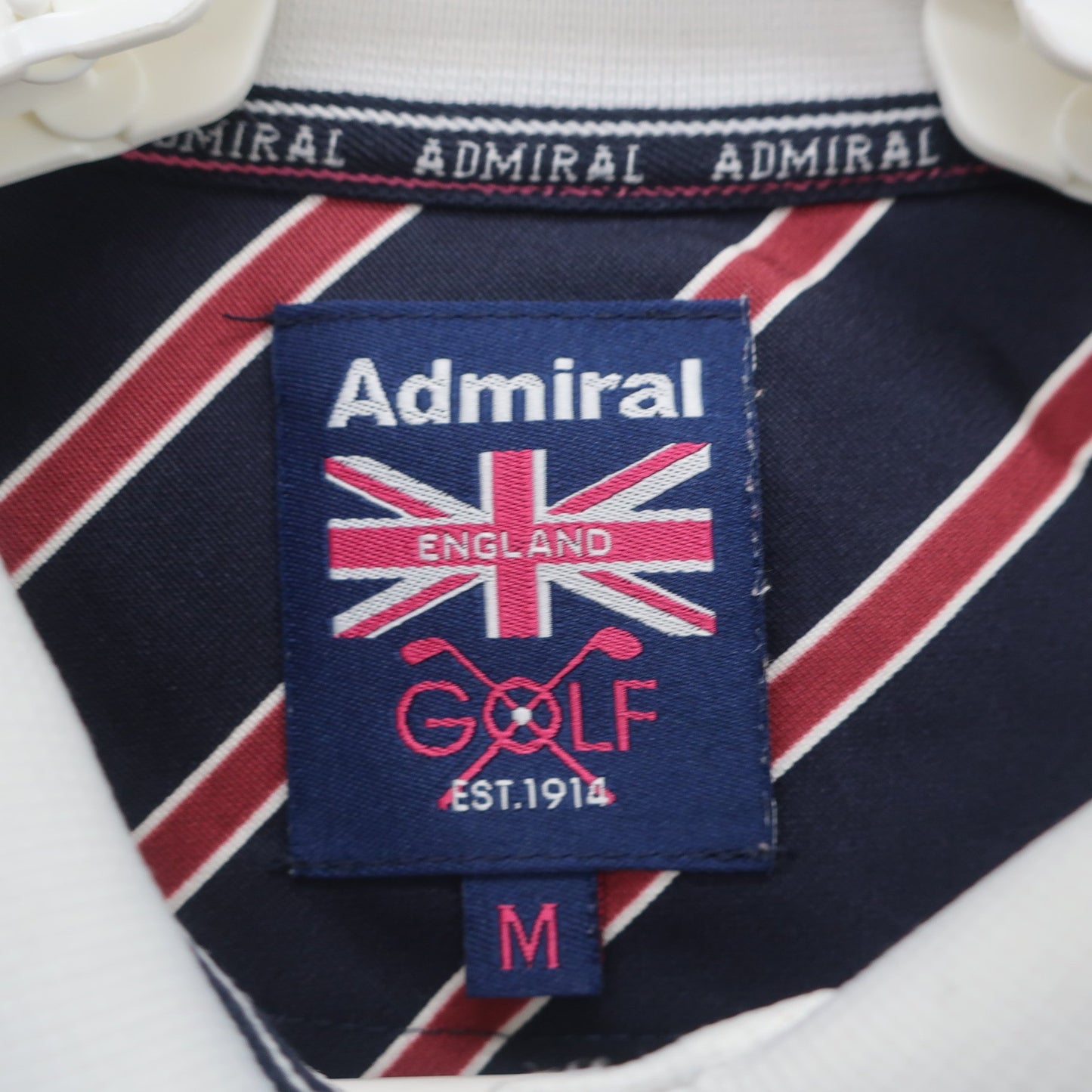 Admiral(アドミラル) 長袖ポロシャツ 白 レディース M B