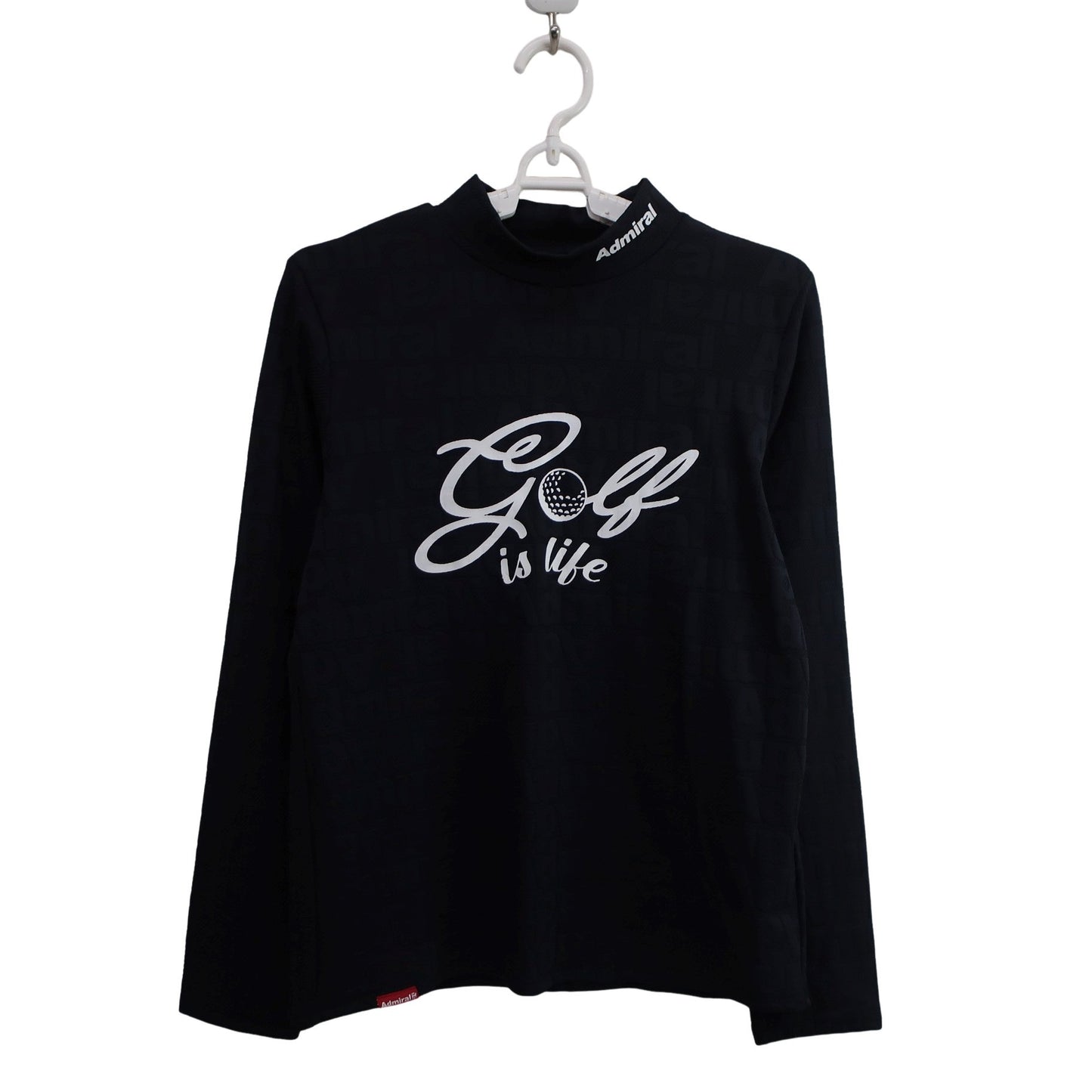 Admiral(アドミラル) 長袖モックネックシャツ 黒 レディース M A