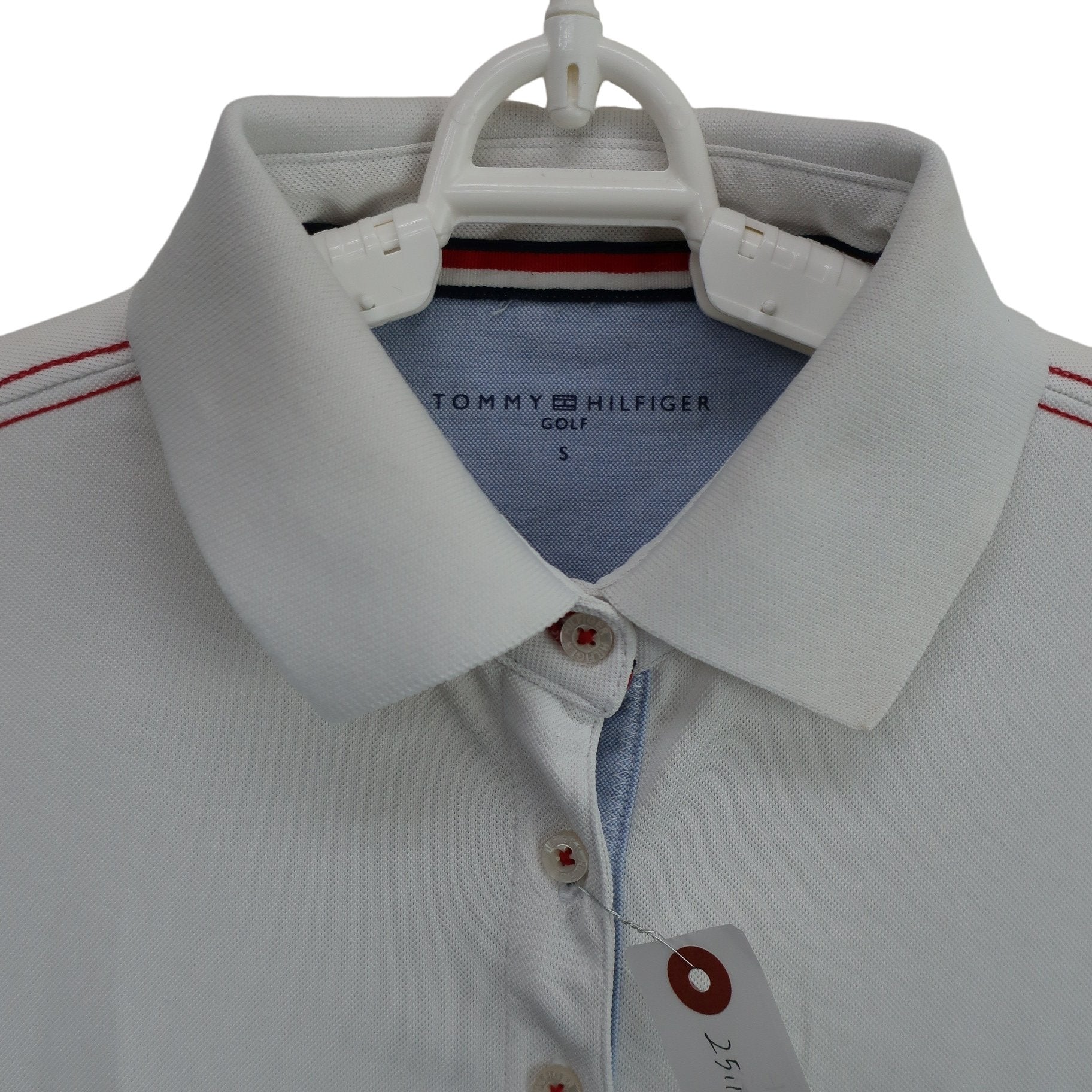 TOMMY HILFIGER GOLF(トミーヒルフィガーゴルフ) ワンピース 白ネイビー レディース S B