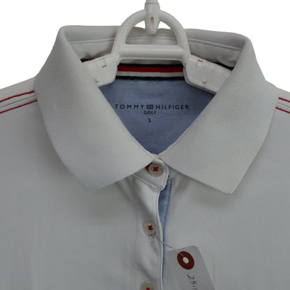 TOMMY HILFIGER GOLF(トミーヒルフィガーゴルフ) ワンピース 白ネイビー レディース S B