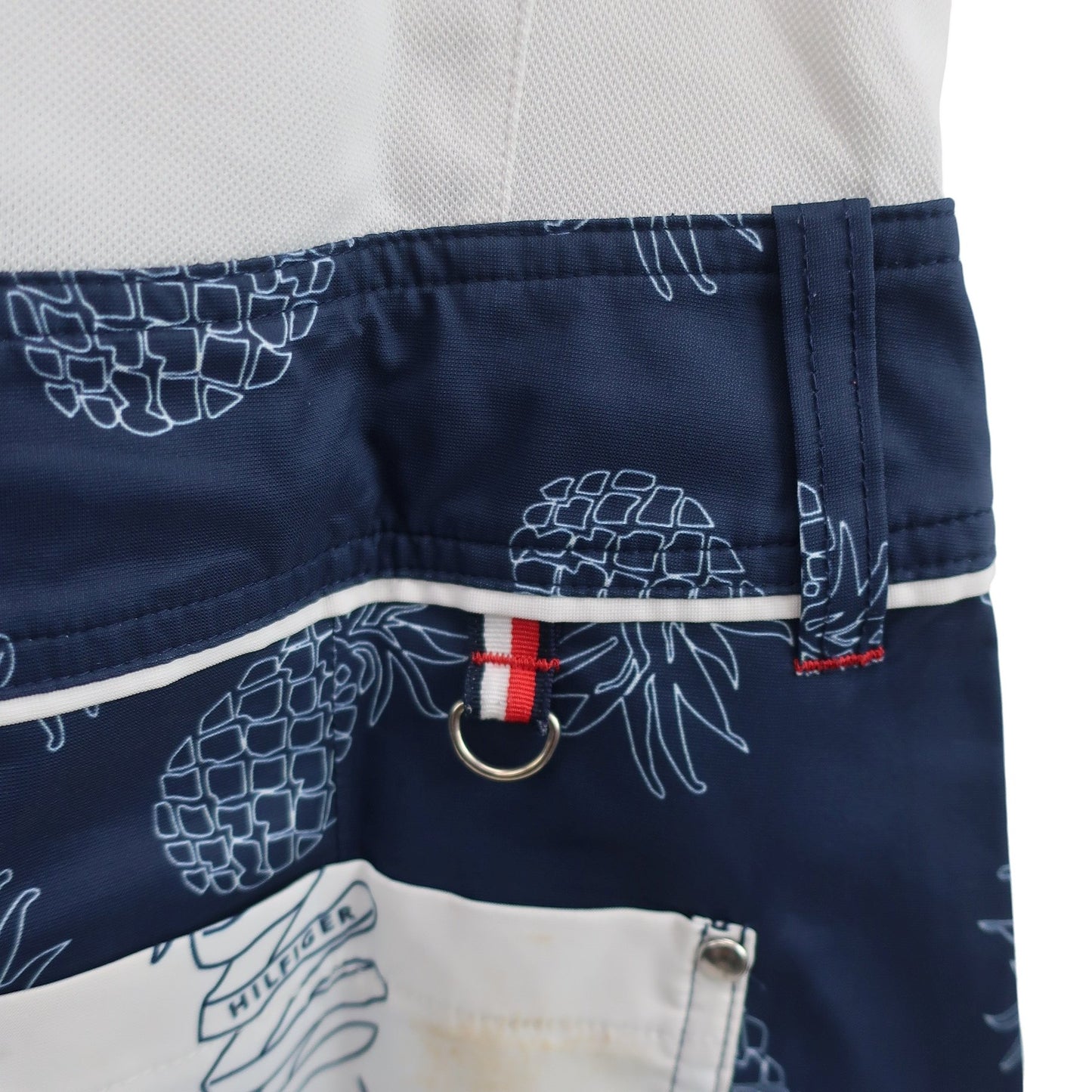 TOMMY HILFIGER GOLF(トミーヒルフィガーゴルフ) ワンピース 白ネイビー レディース S B