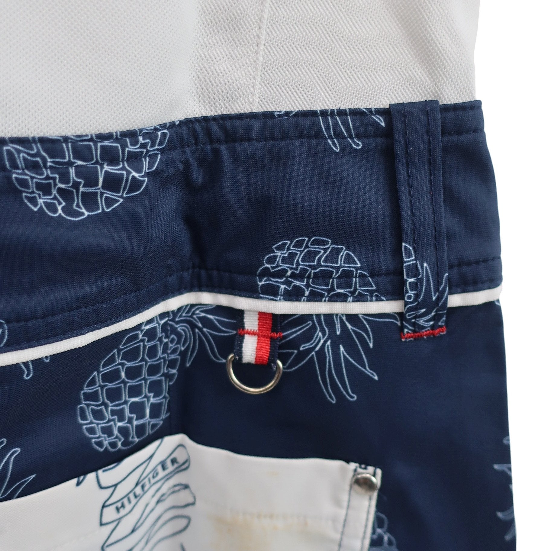 TOMMY HILFIGER GOLF(トミーヒルフィガーゴルフ) ワンピース 白ネイビー レディース S B