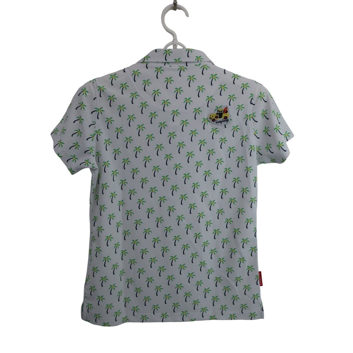 le coq sportif(ルコックスポルティフ) ポロシャツ 白ヤシの木柄 レディース M A
