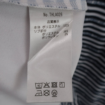 TOMMY HILFIGER GOLF(トミーヒルフィガーゴルフ) ノースリーブポロシャツ 白ネイビー レディース S A
