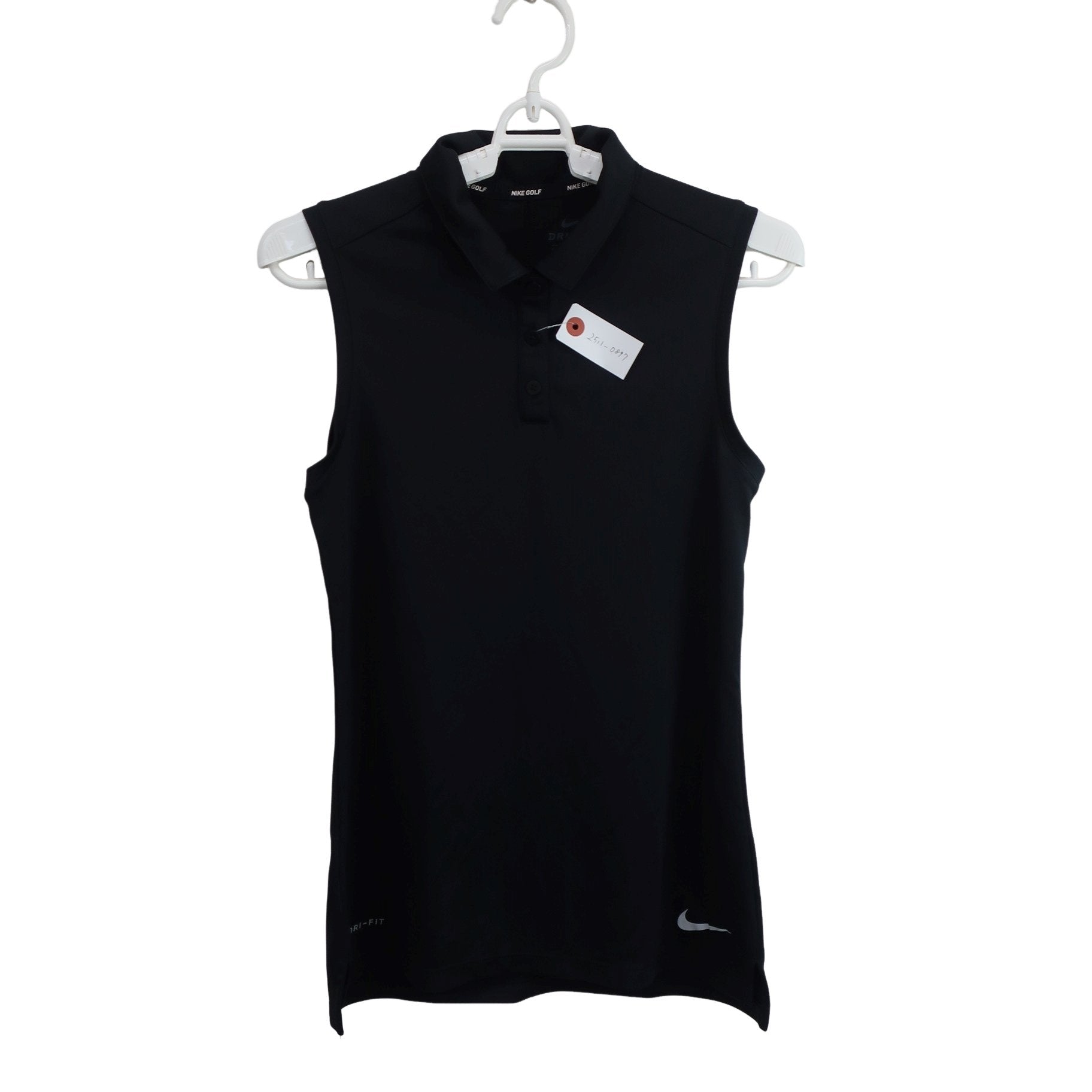 NIKE GOLF(ナイキゴルフ) ノースリーブポロシャツ 黒 レディース XS A