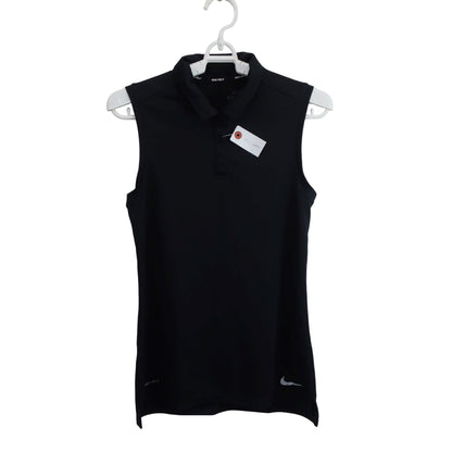 NIKE GOLF(ナイキゴルフ) ノースリーブポロシャツ 黒 レディース XS A