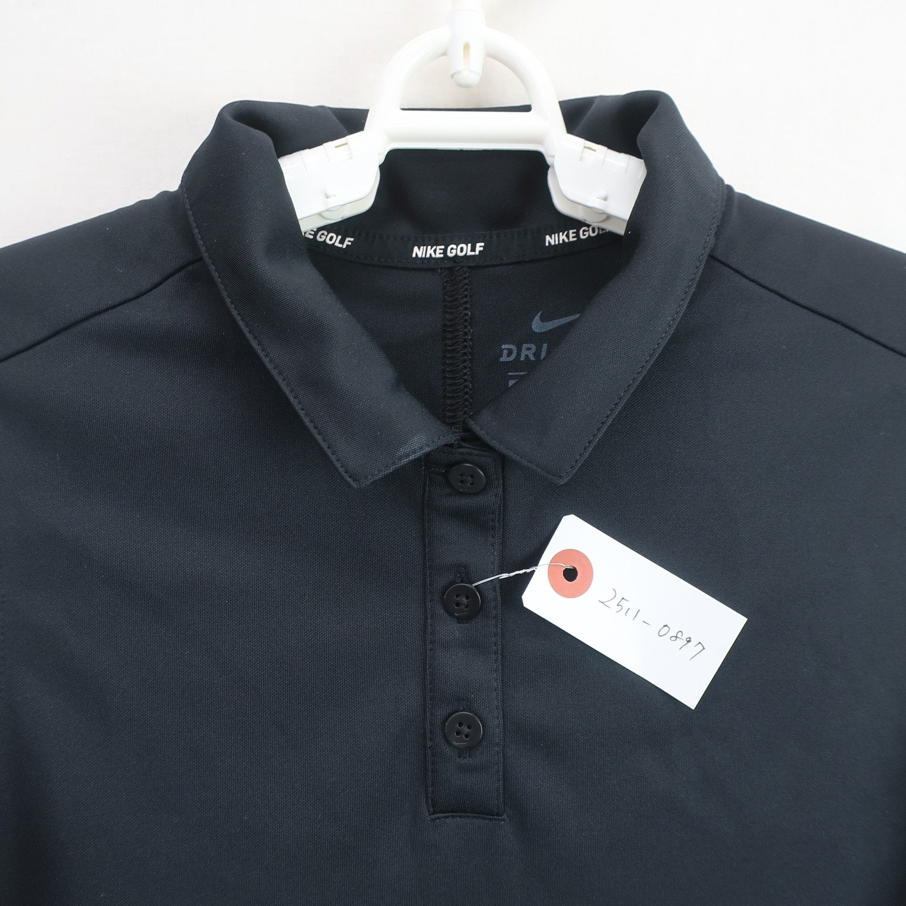 NIKE GOLF(ナイキゴルフ) ノースリーブポロシャツ 黒 レディース XS A