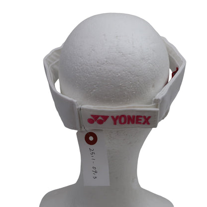 YONEX(ヨネックス) サンバイザー 白ピンク レディース フリーサイズ A