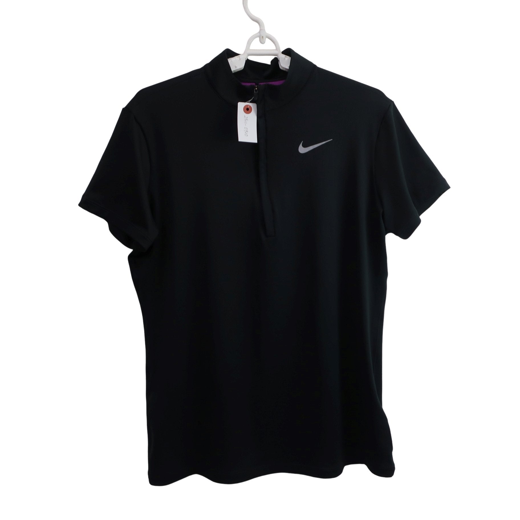 NIKE GOLF(ナイキゴルフ) ハーフジップシャツ 黒 レディース XL A