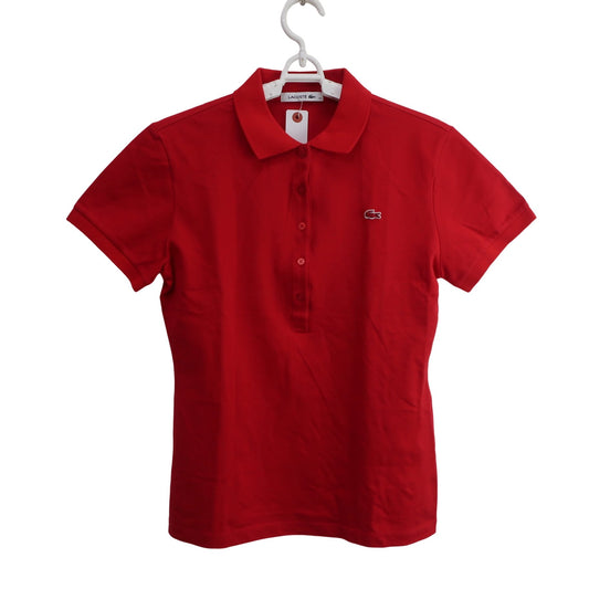 LACOSTE(ラコステ) ポロシャツ 赤 レディース 40 A