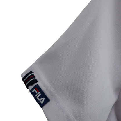 FILA GOLF(フィラゴルフ) 半袖モックネックシャツ 白 レディース L B