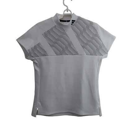 adidas(アディダス) 半袖モックネックシャツ 白 レディース XL A
