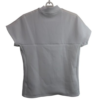 adidas(アディダス) 半袖モックネックシャツ 白 レディース XL A