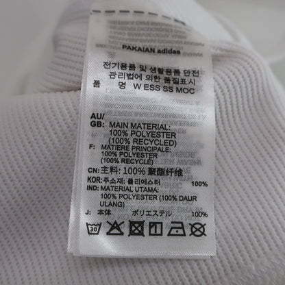 adidas(アディダス) 半袖モックネックシャツ 白 レディース XL A