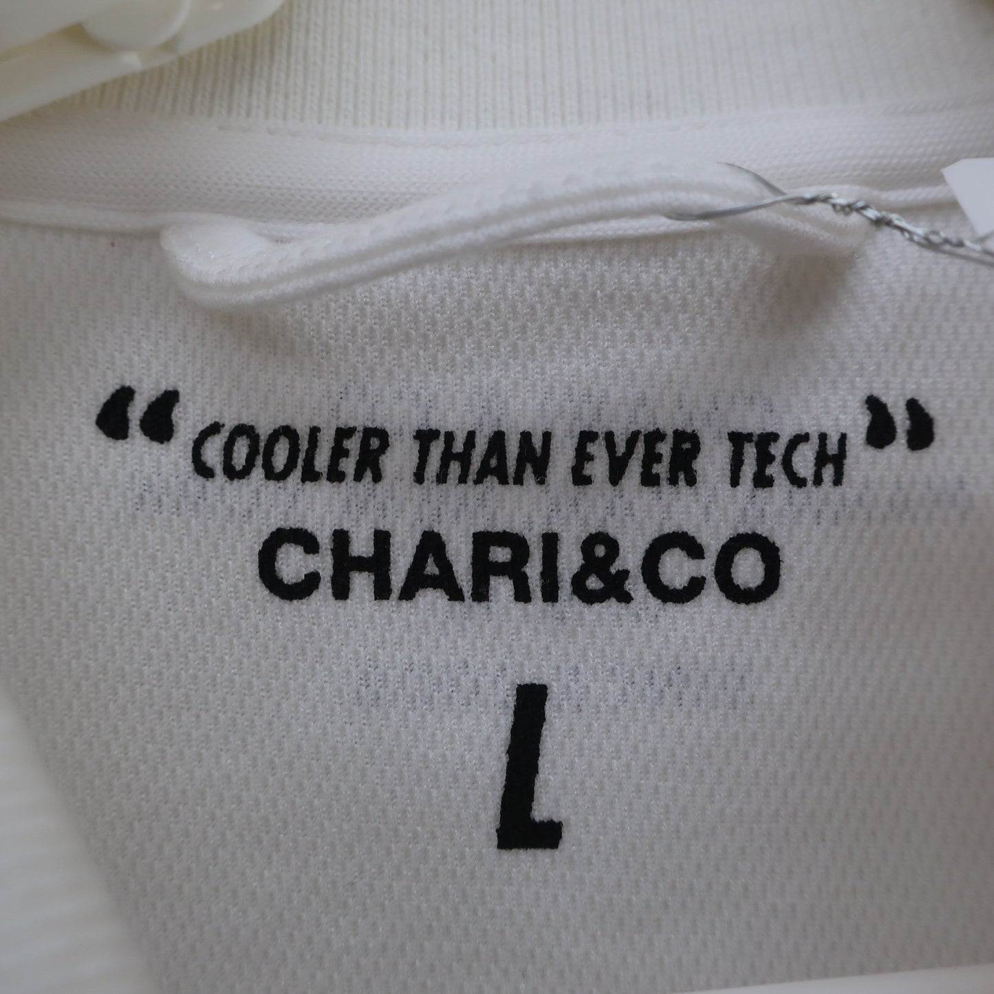 CHARI&CO 長袖ポロシャツ 白 メンズ L A