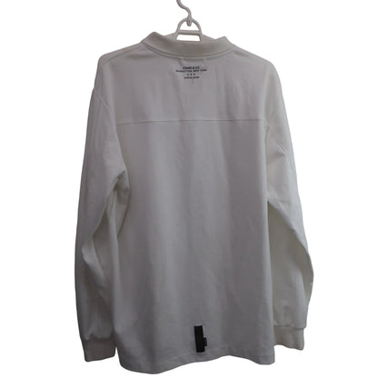CHARI&CO 長袖ポロシャツ 白 メンズ L A