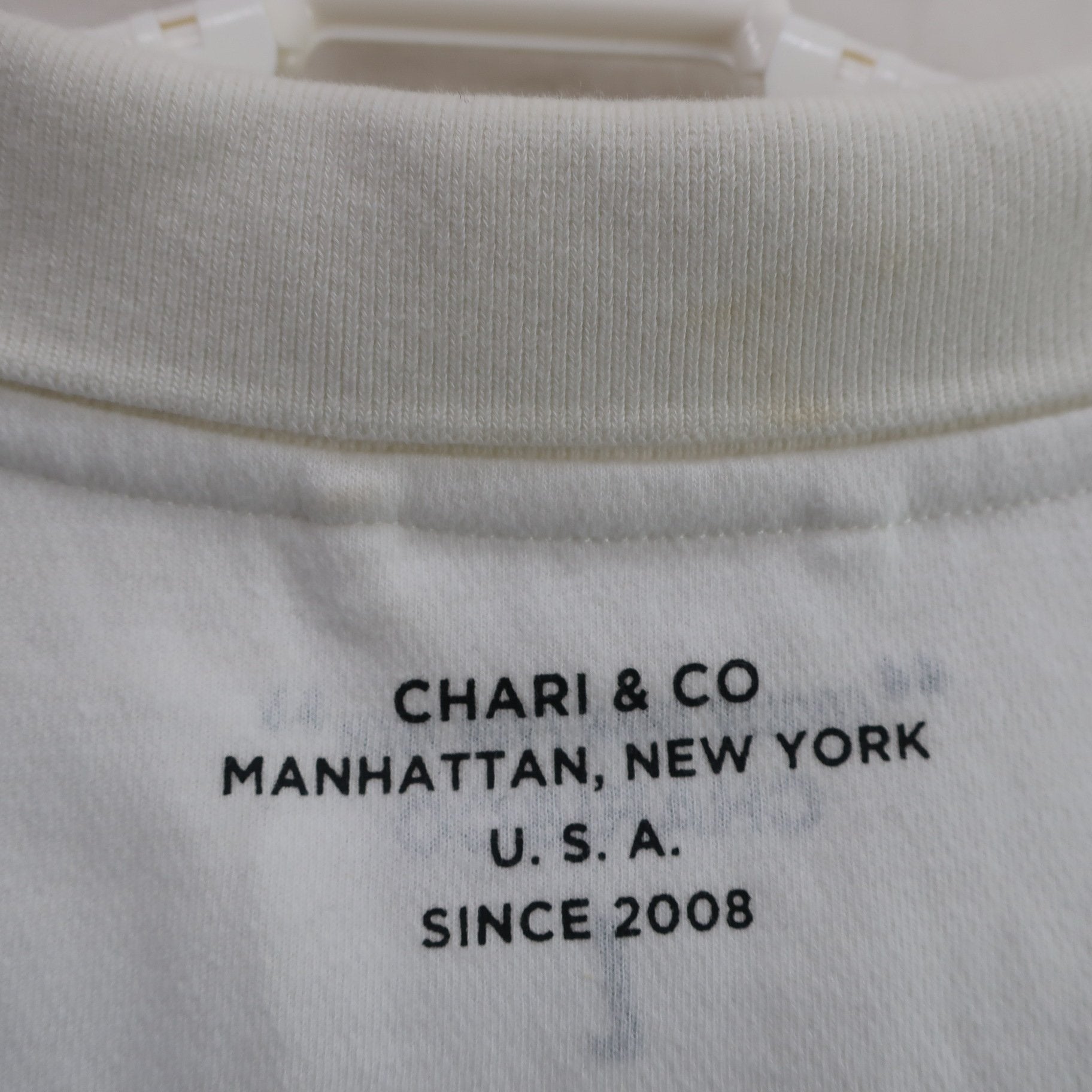 CHARI&CO 長袖ポロシャツ 白 メンズ L A