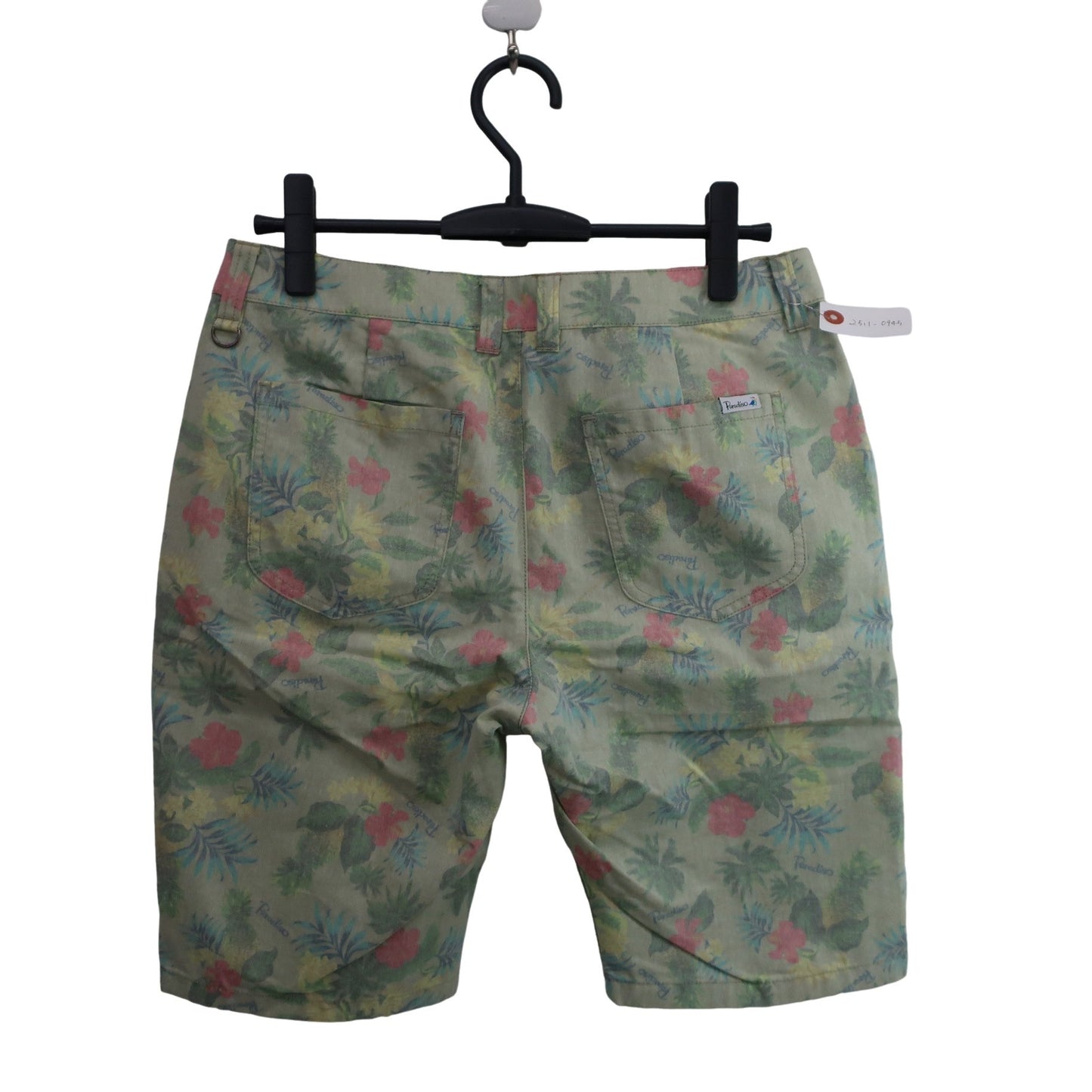 Paradiso(パラディーゾ) ハーフパンツ 緑系花柄 レディース LL A