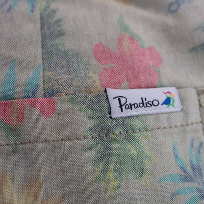 Paradiso(パラディーゾ) ハーフパンツ 緑系花柄 レディース LL A