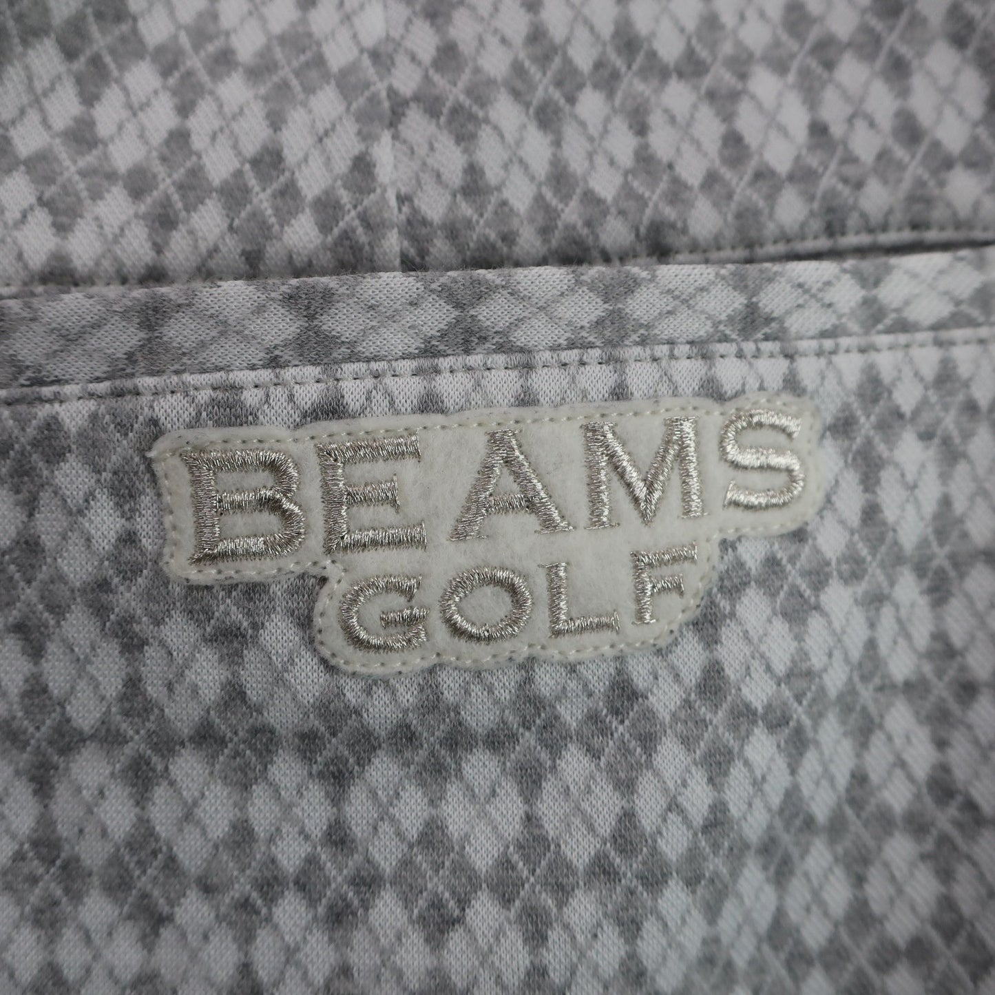BEAMS GOLF(ビームスゴルフ) スカート 白グレーアーガイル柄 レディース L A