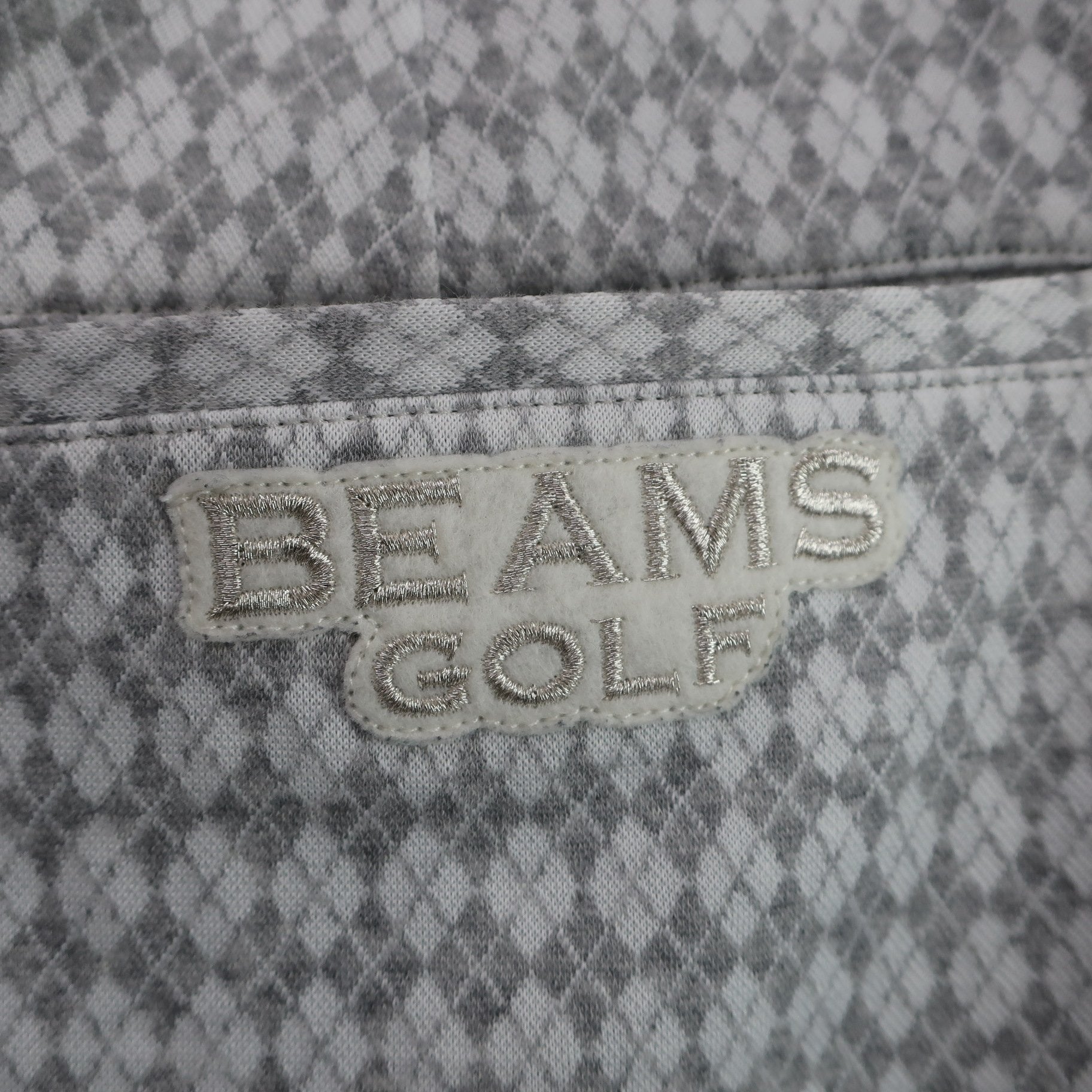 BEAMS GOLF(ビームスゴルフ) スカート 白グレーアーガイル柄 レディース L A