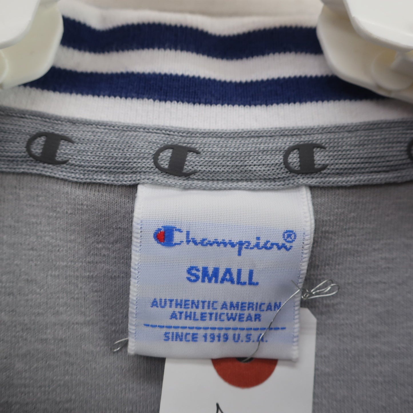 Champion(チャンピオン) ポロシャツ 白グレー レディース SMALL A