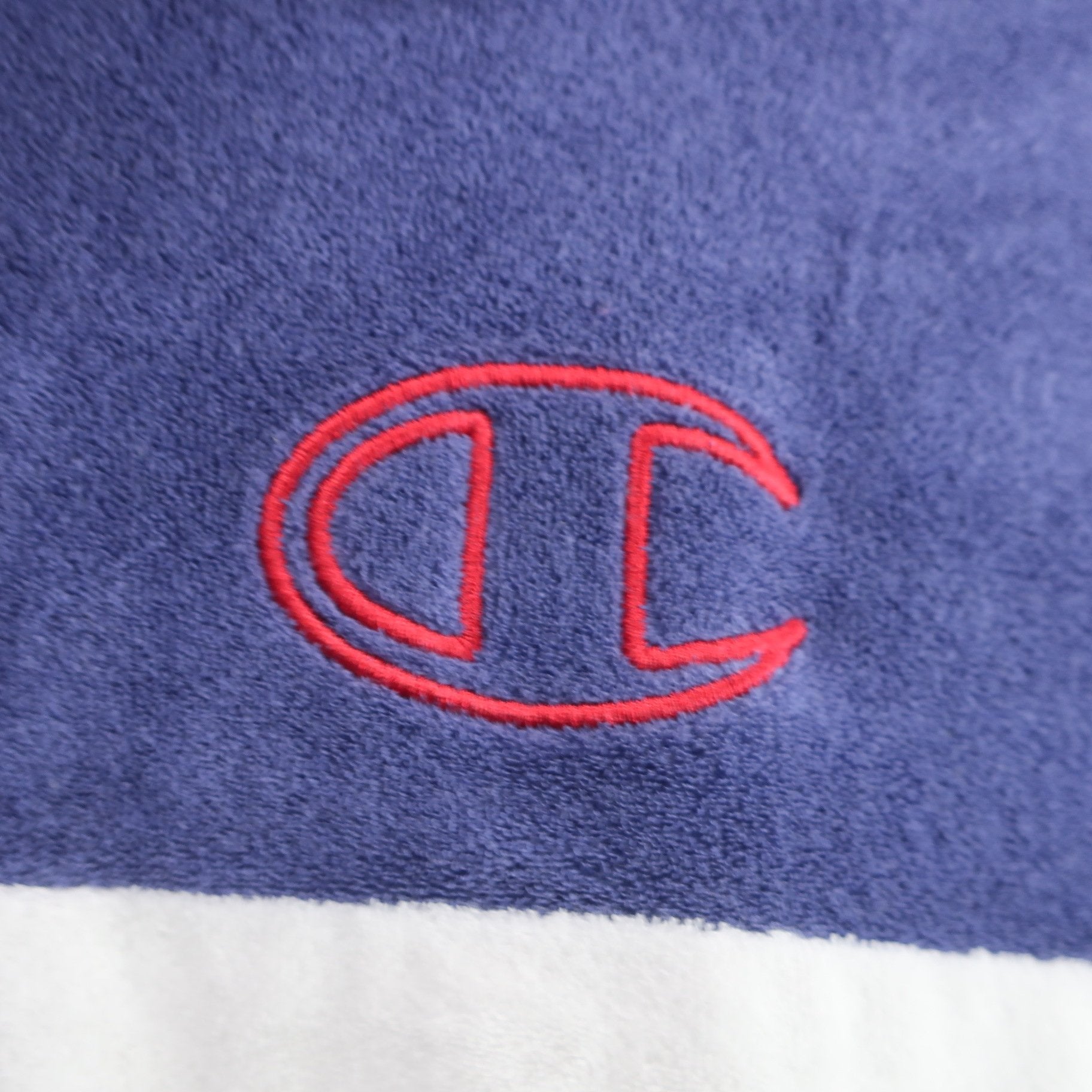 Champion(チャンピオン) ポロシャツ 青白 レディース SMALL A