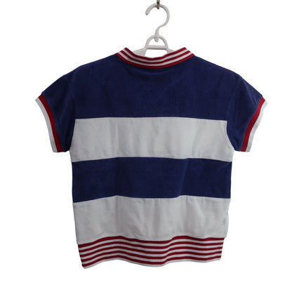 Champion(チャンピオン) ポロシャツ 青白 レディース SMALL A