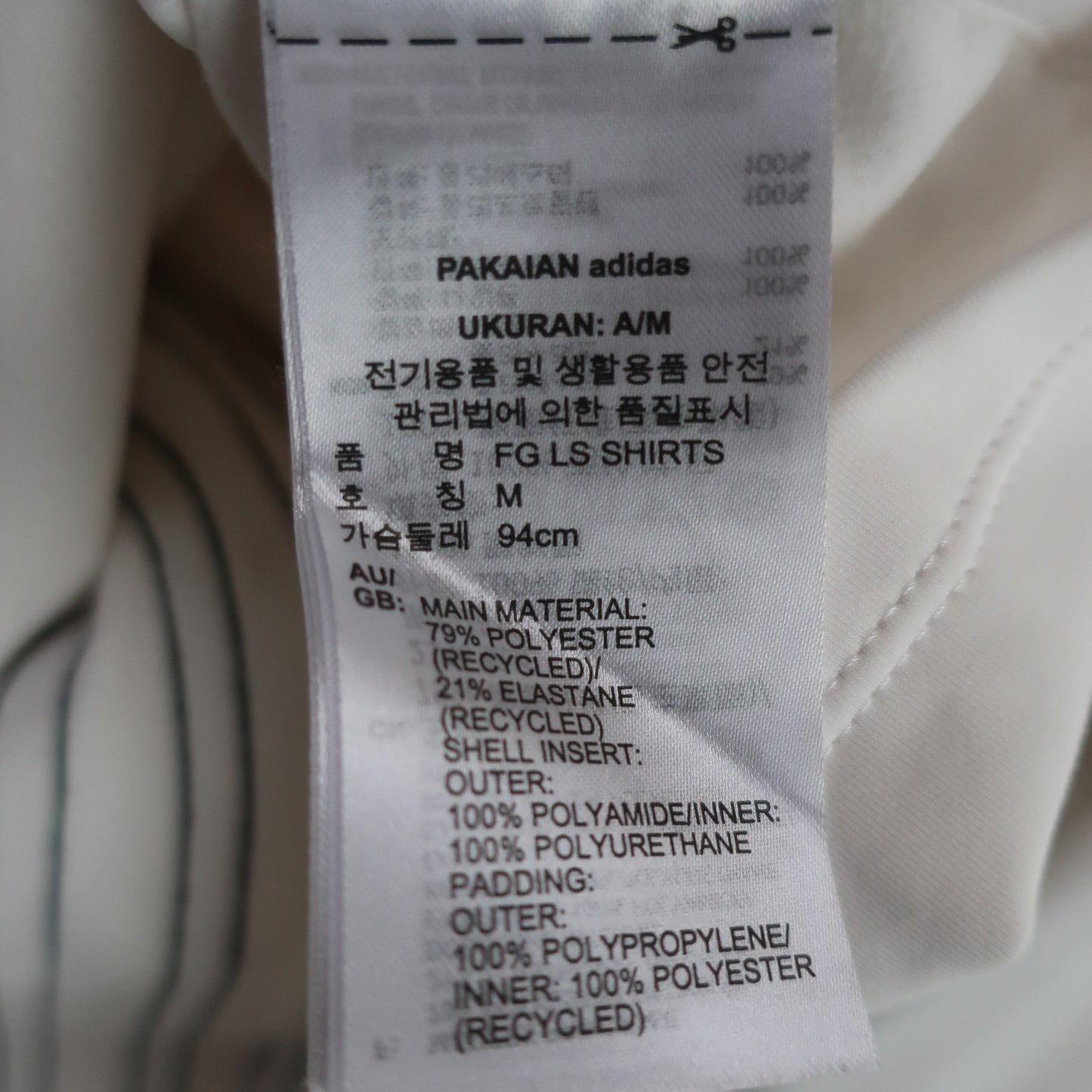 adidas(アディダス) ハイネックシャツ 白 レディース L A