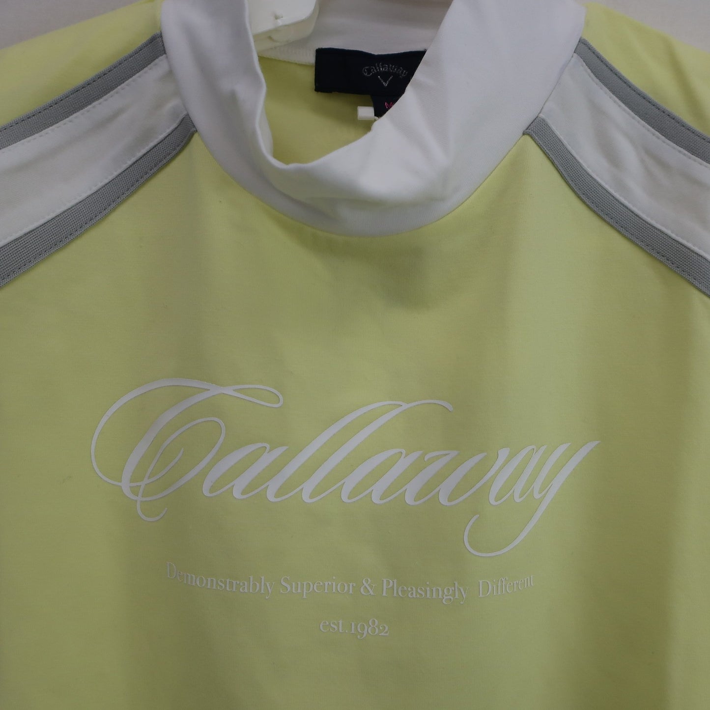 Callaway(キャロウェイ) 半袖モックネックシャツ 黄色 レディース M C25134203 N