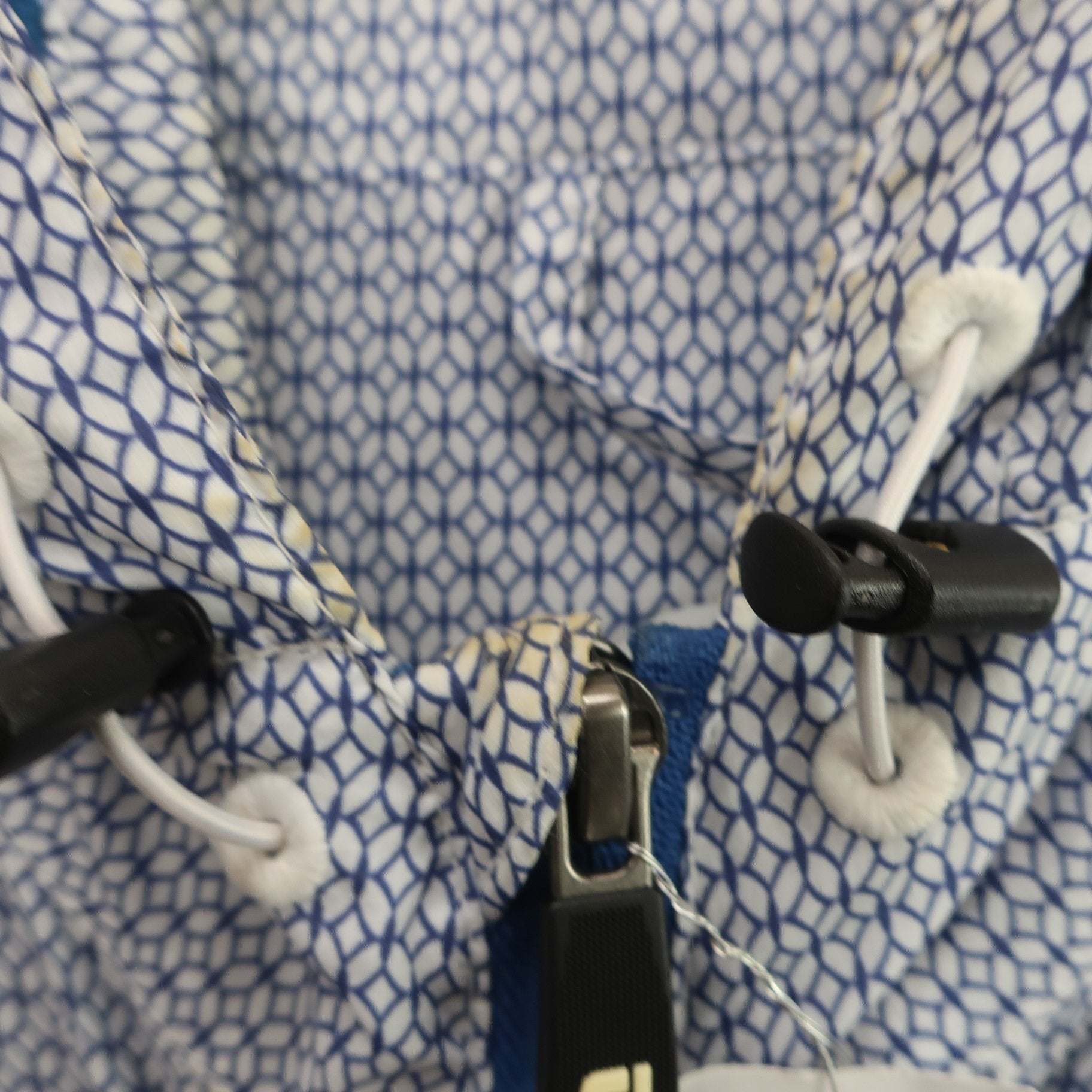 FOOTJOY(フットジョイ) 半袖ナイロンパーカー 青系総柄 メンズ M B