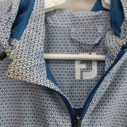 FOOTJOY(フットジョイ) 半袖ナイロンパーカー 青系総柄 メンズ M B