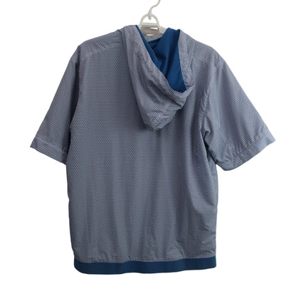 FOOTJOY(フットジョイ) 半袖ナイロンパーカー 青系総柄 メンズ M B