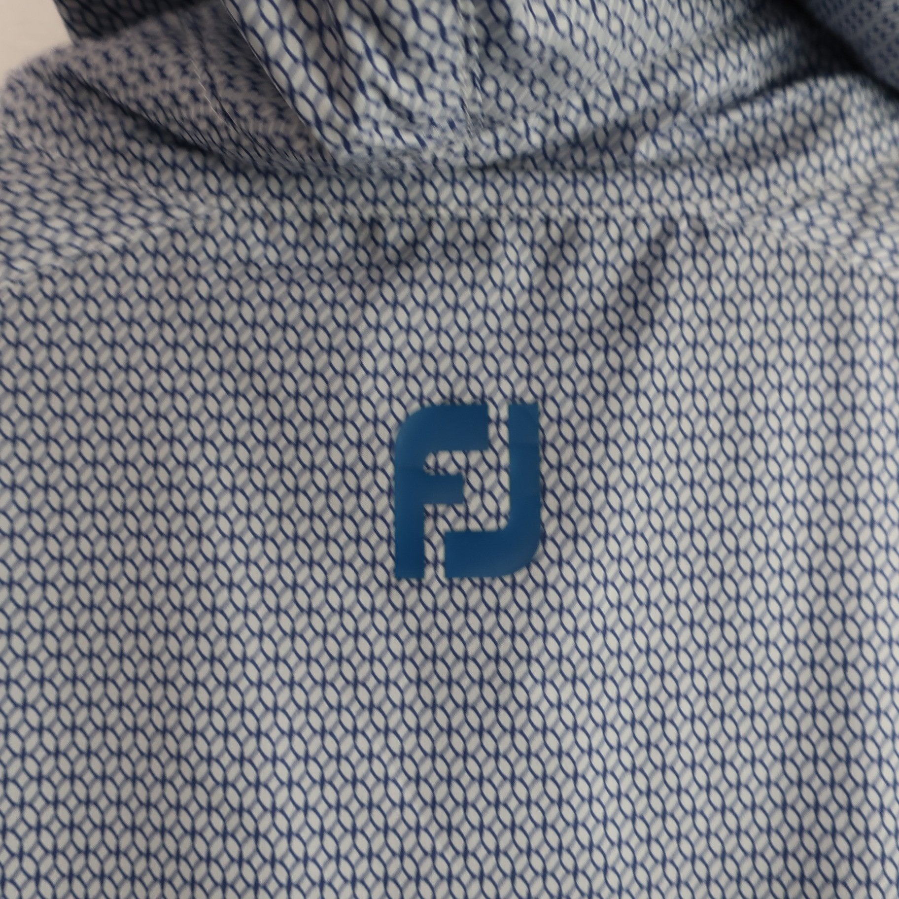 FOOTJOY(フットジョイ) 半袖ナイロンパーカー 青系総柄 メンズ M B