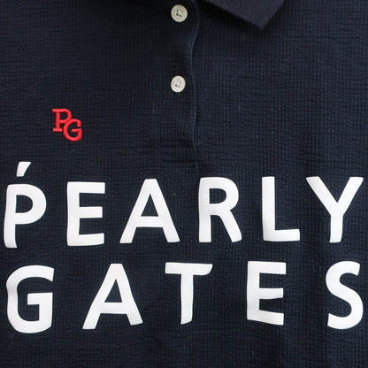 PEARLY GATES(パーリーゲイツ) 半袖ポロシャツ ネイビー レディース 0 055-1260654 B