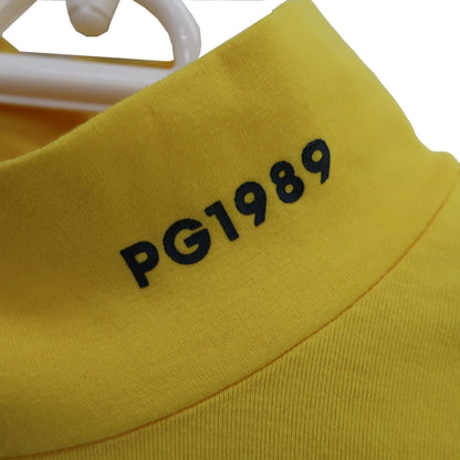 PEARLY GATES(パーリーゲイツ) 半袖モックネックシャツ 黄色 レディース 1 055-0267692 A