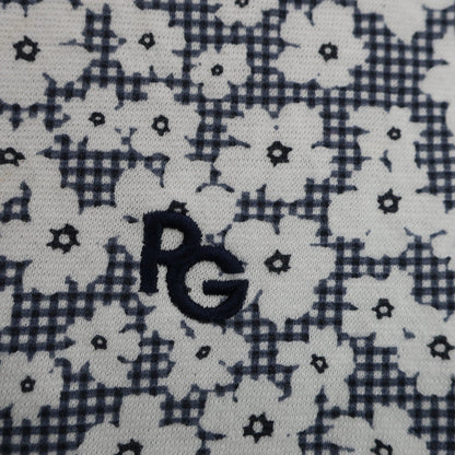 PEARLY GATES(パーリーゲイツ) 長袖ポロシャツ 白ネイビー花柄 レディース 0 055-1161204 A