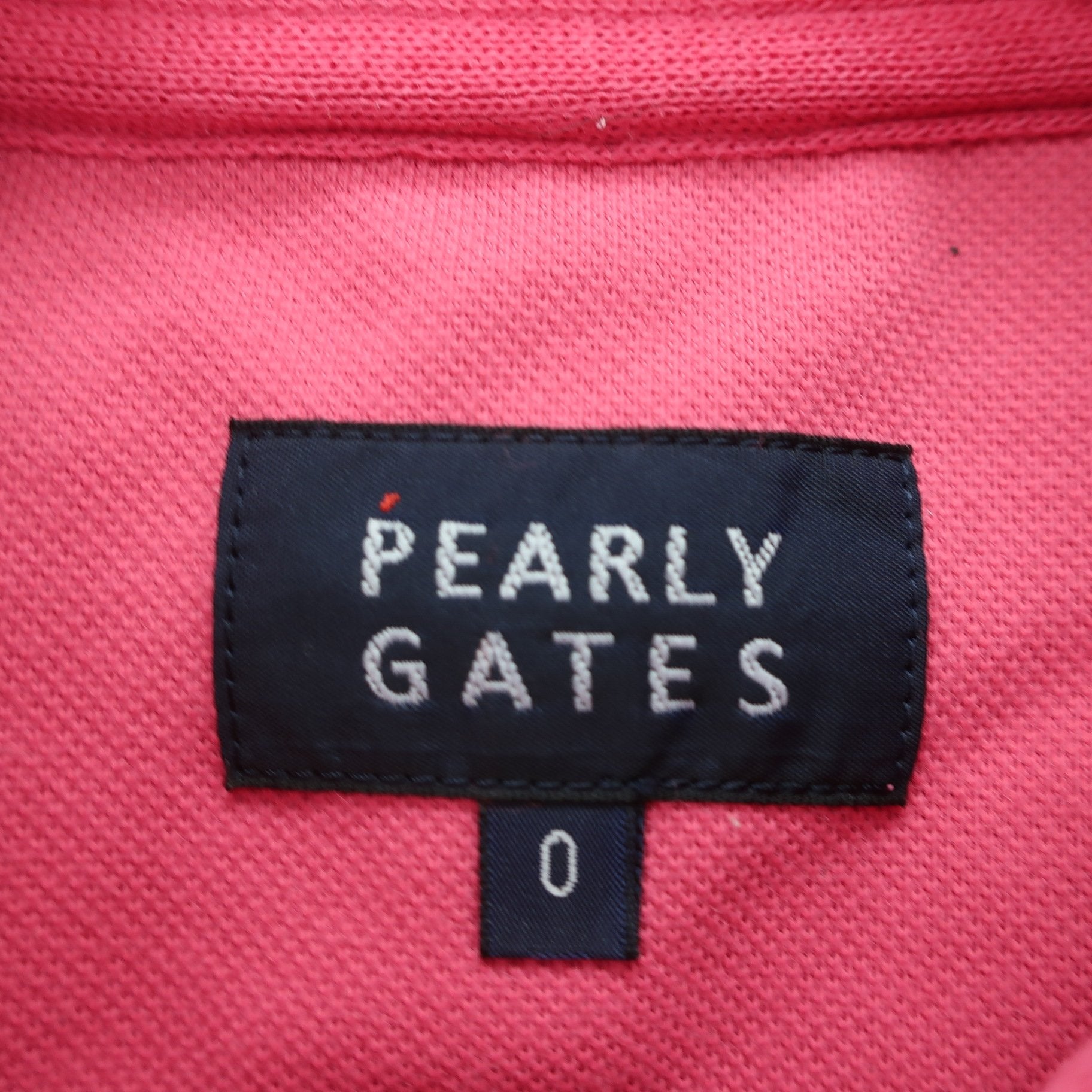 PEARLY GATES(パーリーゲイツ) ノースリーブポロシャツ ピンク レディース 0 055-0160412 A