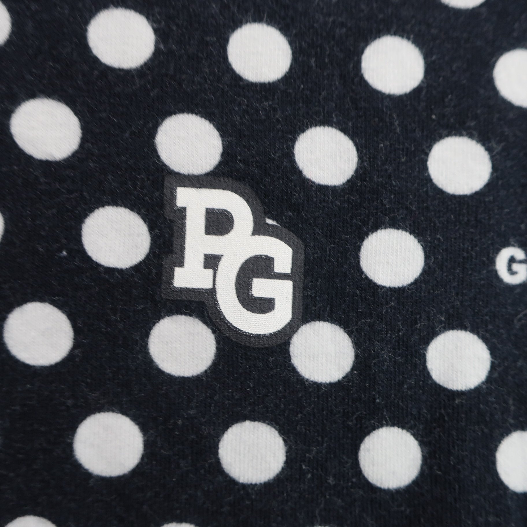 PEARLY GATES(パーリーゲイツ) ハイネックシャツ ネイビー白ドット柄 レディース 1 055-2266106 B