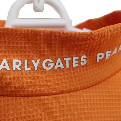 PEARLY GATES(パーリーゲイツ) 半袖モックネックシャツ オレンジ レディース 1 055-0167502 B