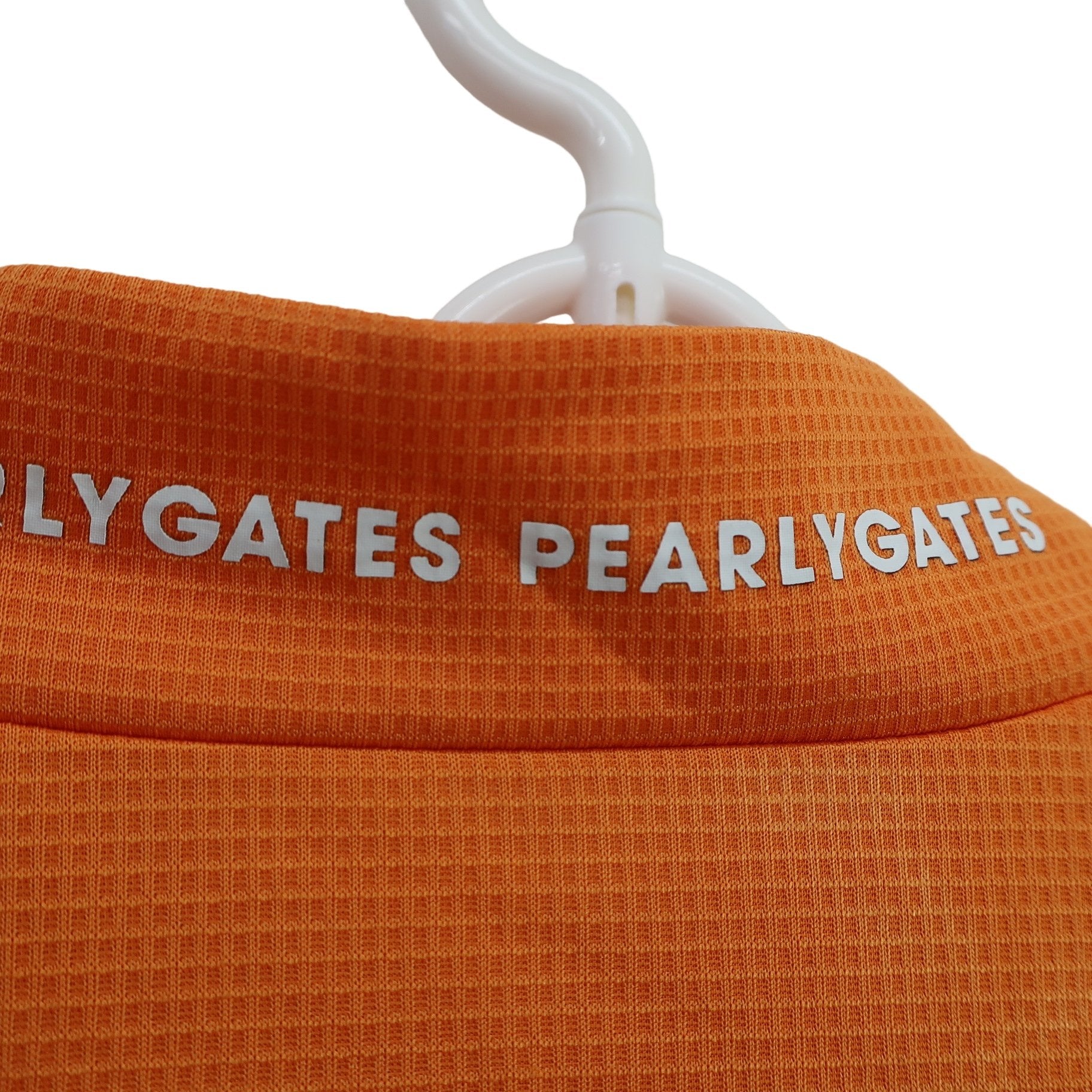 PEARLY GATES(パーリーゲイツ) 半袖モックネックシャツ オレンジ レディース 1 055-0167502 B