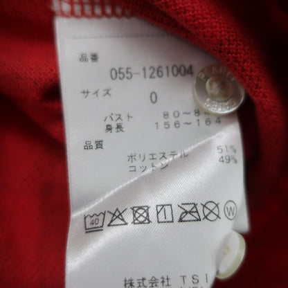 PEARLY GATES(パーリーゲイツ) 長袖ポロシャツ 赤黒チェック レディース 0 055-1261004 A