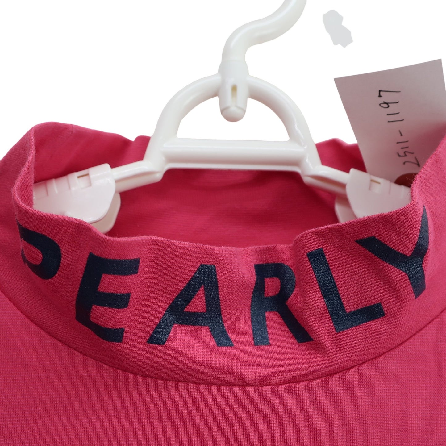 PEARLY GATES(パーリーゲイツ) 半袖モックネックシャツ ピンク レディース 1 055-0267712 B