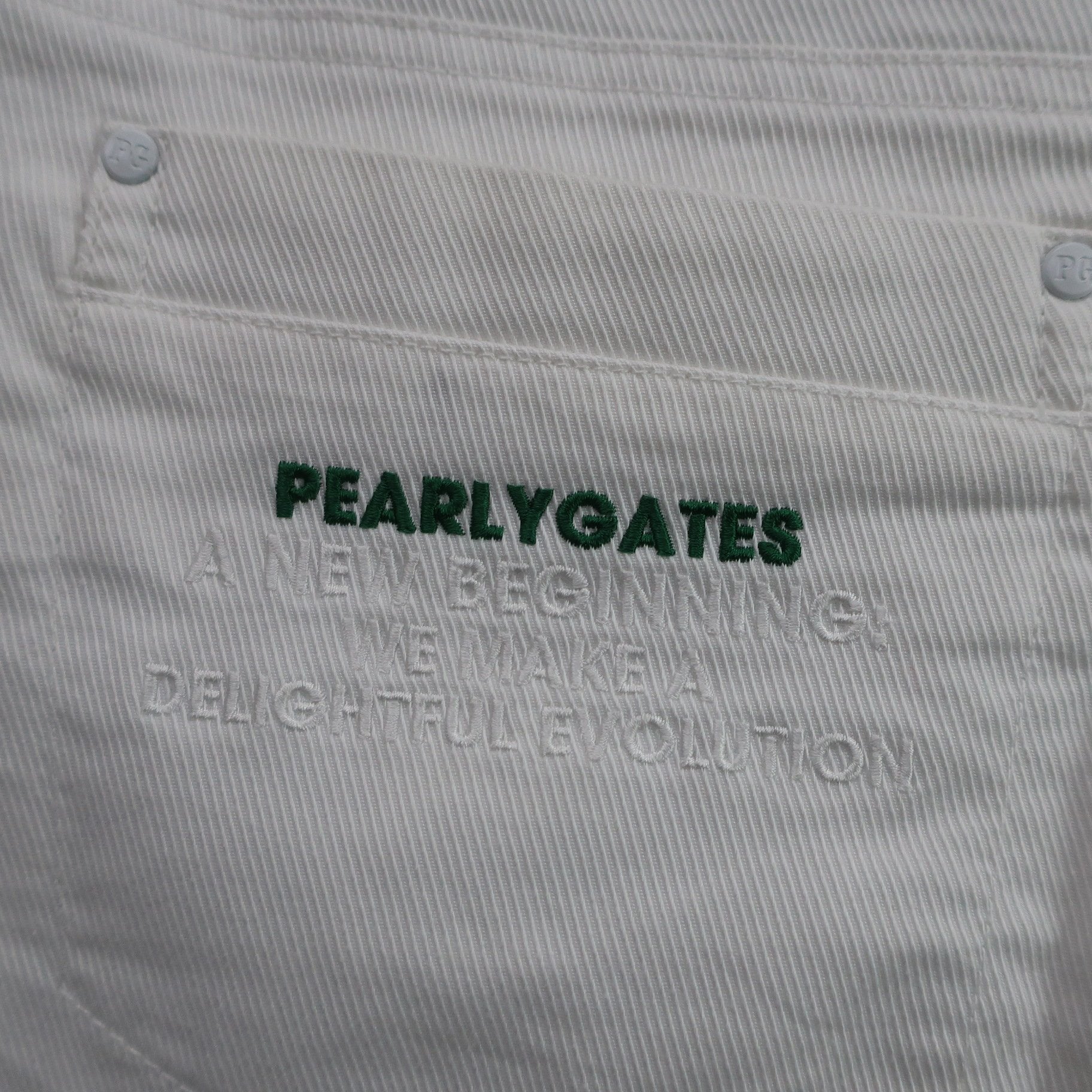 PEARLY GATES(パーリーゲイツ) パンツ 白 レディース 2 055-0131210 B