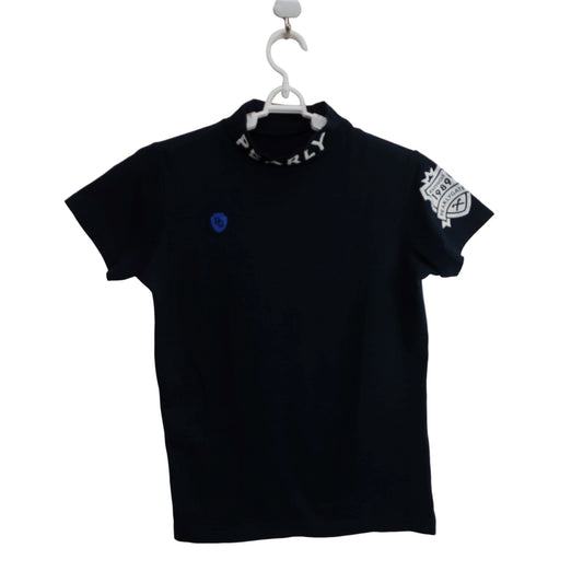 PEARLY GATES(パーリーゲイツ) 半袖モックネックシャツ ネイビー レディース 1 055-0267712 A