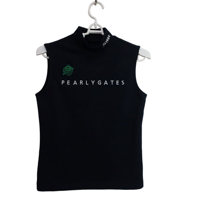 PEARLY GATES(パーリーゲイツ) ノースリーブモックネックシャツ ネイビー レディース 0 055-0267614 A