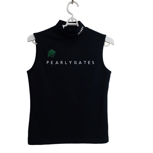 PEARLY GATES(パーリーゲイツ) ノースリーブモックネックシャツ ネイビー レディース 0 055-0267614 A