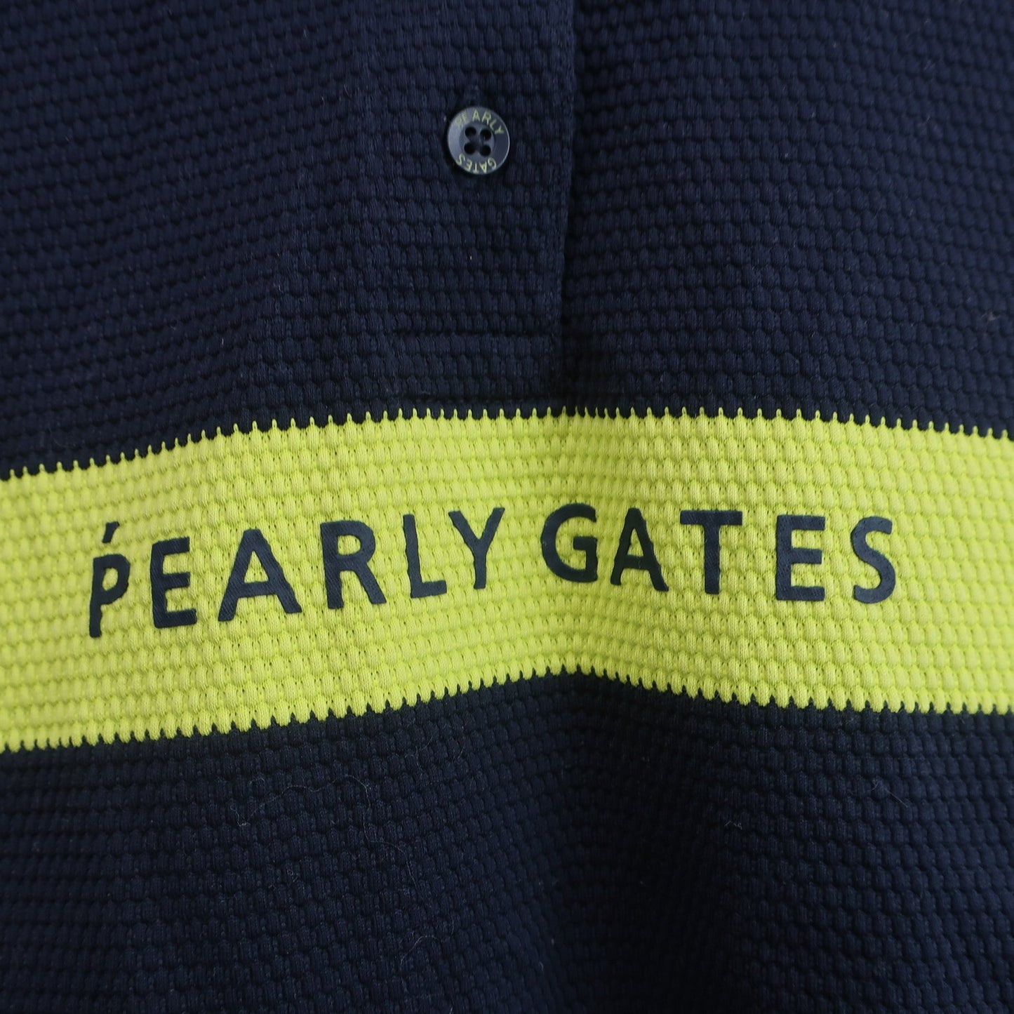 PEARLY GATES(パーリーゲイツ) ポロシャツ ネイビーイエロー レディース 0 055-1160324 B