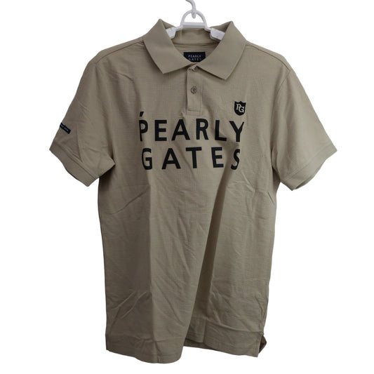 PEARLY GATES(パーリーゲイツ) ポロシャツ ベージュ メンズ 6 053-1160351 A