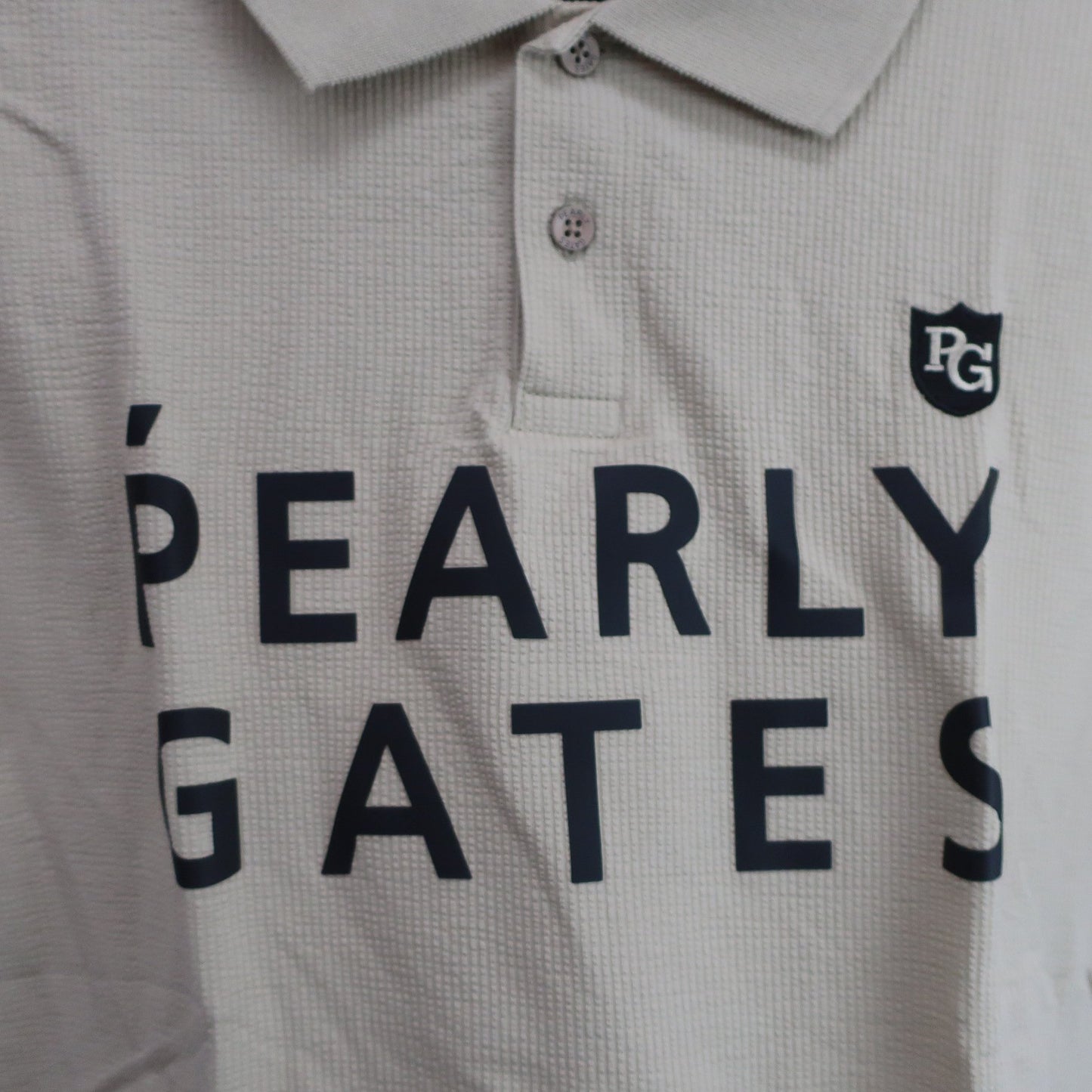 PEARLY GATES(パーリーゲイツ) ポロシャツ ベージュ メンズ 6 053-1160351 A